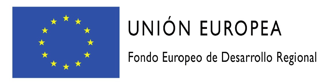 Logo de la Unión Europea. Fondo Europeo de Desarrollo Regional